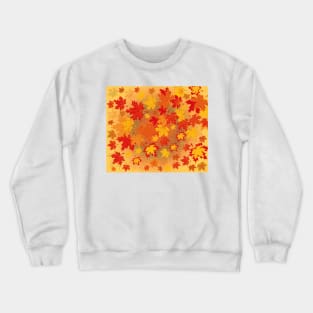 Autumn Red Maple Leaves Nature Beauty Crewneck Sweatshirt